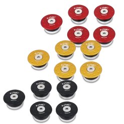 CNC Racing Frame Caps Kit Ducati Multistrada Enduro - Smaller Holes
