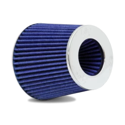 K&N Universal Air Filter Round Conical Chrome