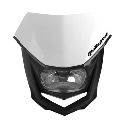 Polisport Enduro Headlight With Halogen Bulb White-Black