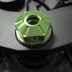 RDMOTO Steering Stem Nut Green