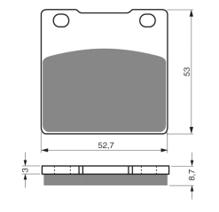 Goldfren S3 Racing Front Brake Pads