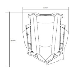 Puig Electronic Regulation System Windscreen Black