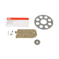 JT & JMT 520X2 Gold Chain & Sprocket Kit