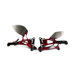 Valter Moto Rearsets Type 2.5 Reverse Gear Kit Red